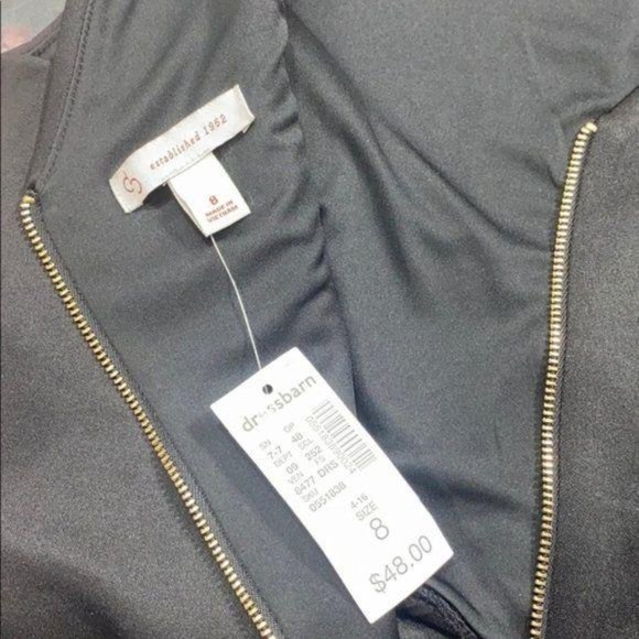 RELISTED Classic Black Cocktail Dress - Picture 6 of 7